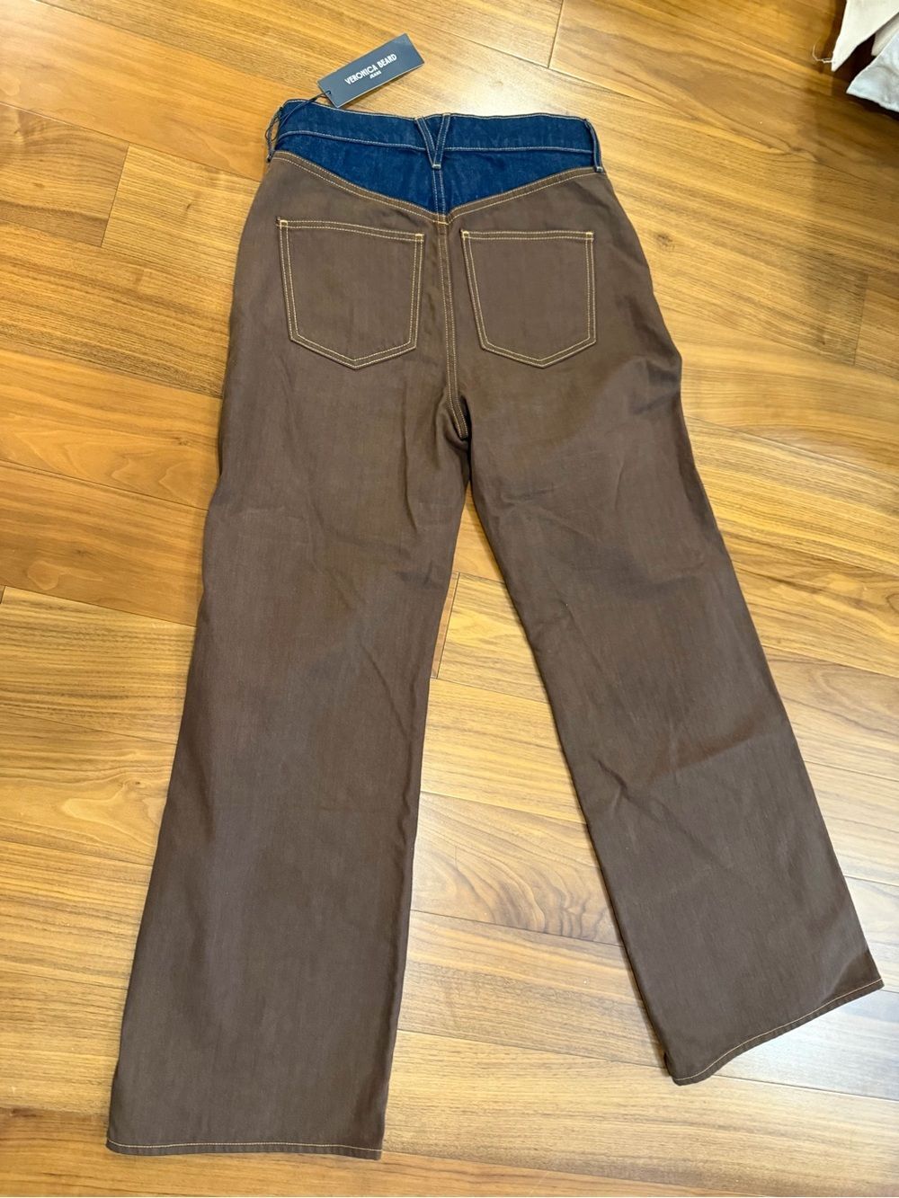 Veronica Beard Taylor color block jeans size 8 NWT - Picture 8 of 9